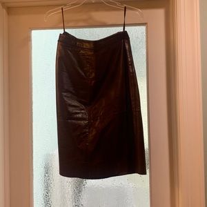 Vintage gap leather skirt